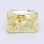 1.62 Ct. Fancy  Yellow Radiant Lab Grown Diamond
