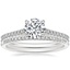 Platinum Luxe Lissome Diamond Ring (1/5 ct. tw.) with Whisper Diamond Ring (1/10 ct. tw.)