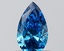 0.86 Ct. Fancy Vivid Blue Pear Lab Grown Diamond