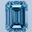 2.00 Ct. Fancy Vivid Blue Emerald Lab Grown Diamond