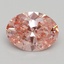 3.00 Ct. Fancy Vivid Pink Oval Lab Grown Diamond