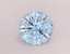 1.01 Ct. Fancy Vivid  Blue Round Lab Grown Diamond
