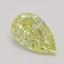 0.70 Ct. Fancy Yellow Pear Diamond