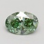 1.50 Ct. Fancy Vivid Green Oval Lab Grown Diamond
