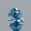 1.14 Ct. Fancy Vivid Blue Oval Lab Grown Diamond