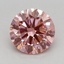 0.74 Ct. Fancy Vivid Pink Round Lab Grown Diamond