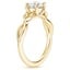 18K Yellow Gold Budding Willow Solitaire Ring, smallside view