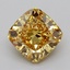 2.05 Ct. Fancy Vivid  Yellow Cushion Lab Grown Diamond