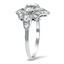 The Shawn Ring, smalltop view on a hand