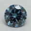 2.01 Ct. Fancy Vivid Blue Round Lab Grown Diamond