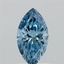 1.00 Ct. Fancy Vivid  Blue Marquise Lab Grown Diamond