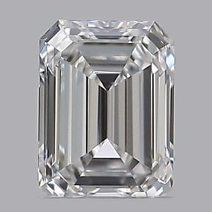 Emerald diamond — real photo