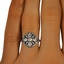The Talasi Ring, smallzoomed in top view on a hand