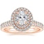14K Rose Gold Soleil Diamond Ring with Luxe Ballad Diamond Ring (1/4 ct. tw.)