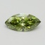 1.03 Ct. Fancy Vivid Green Marquise Lab Grown Diamond