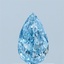 0.51 Ct. Fancy Vivid  Blue Pear Lab Grown Diamond