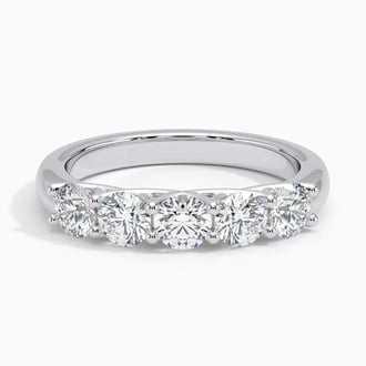 Five Stone Trellis Diamond Ring (1 ct. tw.) in Platinum