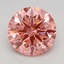 1.91 Ct. Fancy Vivid Pink Round Lab Grown Diamond