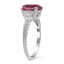 The Annisa Ring, smalltop view on a hand