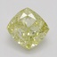 1.00 Ct. Fancy Yellow Cushion Diamond