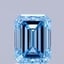 2.20 Ct. Fancy Vivid Blue Emerald Lab Grown Diamond