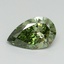 1.00 Ct. Fancy Vivid Green Pear Lab Grown Diamond