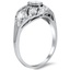 The Eurora Ring, smalltop view on a hand