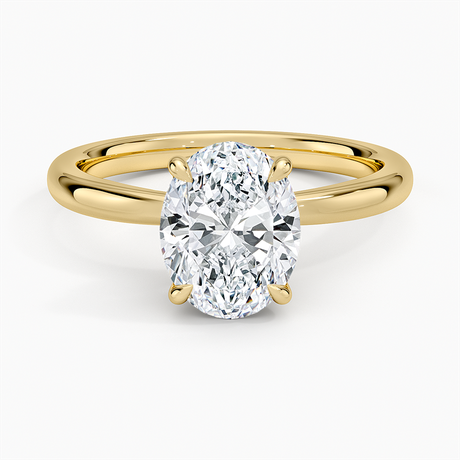 Petal 2mm Solitaire Engagement Ring