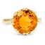 Art Deco Citrine Cocktail Ring