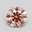 2.00 Ct. Fancy Intense Pink Round Lab Grown Diamond