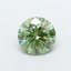 1.19 Ct. Fancy Vivid Green Round Lab Grown Diamond
