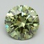 3.04 Ct. Fancy Vivid Green Round Lab Grown Diamond