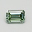 0.73 Ct. Fancy Intense Green Emerald Lab Grown Diamond