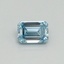 0.31 Ct. Fancy Intense Blue Emerald Lab Grown Diamond