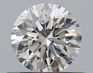 Round diamond — real photo