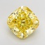 5.06 Ct. Fancy Intense None Yellow Cushion Lab Grown Diamond