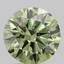 2.01 Ct. Fancy Vivid  Green Round Lab Grown Diamond