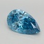 2.10 Ct. Fancy Vivid Blue Pear Lab Grown Diamond