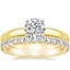 14K Yellow Gold 3mm Comfort Fit Ring with Luxe Sienna Diamond Ring (5/8 ct. tw.)