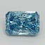 3.18 Ct. Fancy Vivid Blue Radiant Lab Grown Diamond