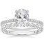 Platinum Luxe Viviana Diamond Ring (1/3 ct. tw.) with Luxe Marseille Diamond Ring (1/2 ct. tw.)