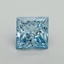 3.00 Ct. Fancy Vivid Blue Princess Lab Grown Diamond