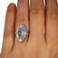 The Mustique Ring, smallzoomed in top view on a hand