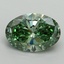 2.15 Ct. Fancy Vivid Green Oval Lab Grown Diamond