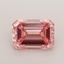 0.70 Ct. Fancy Vivid  Pink Emerald Lab Grown Diamond