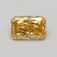 0.67 Ct. Fancy Vivid Yellow Radiant Lab Grown Diamond