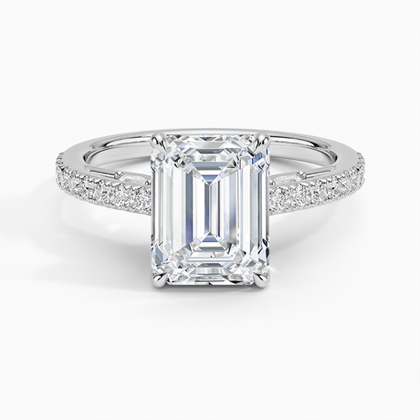 Platinum Secret Garden Adorned Gallery Diamond Ring (1/2 ct. tw.)