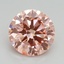 2.00 Ct. Fancy Intense Pink Round Lab Grown Diamond