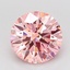 1.73 Ct. Fancy Vivid Pink Round Lab Grown Diamond