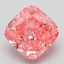 2.05 Ct. Fancy Vivid Pink Cushion Lab Grown Diamond